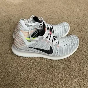 Womens Grey And Mango Nike Free Run Nike Shoes Rare Nike